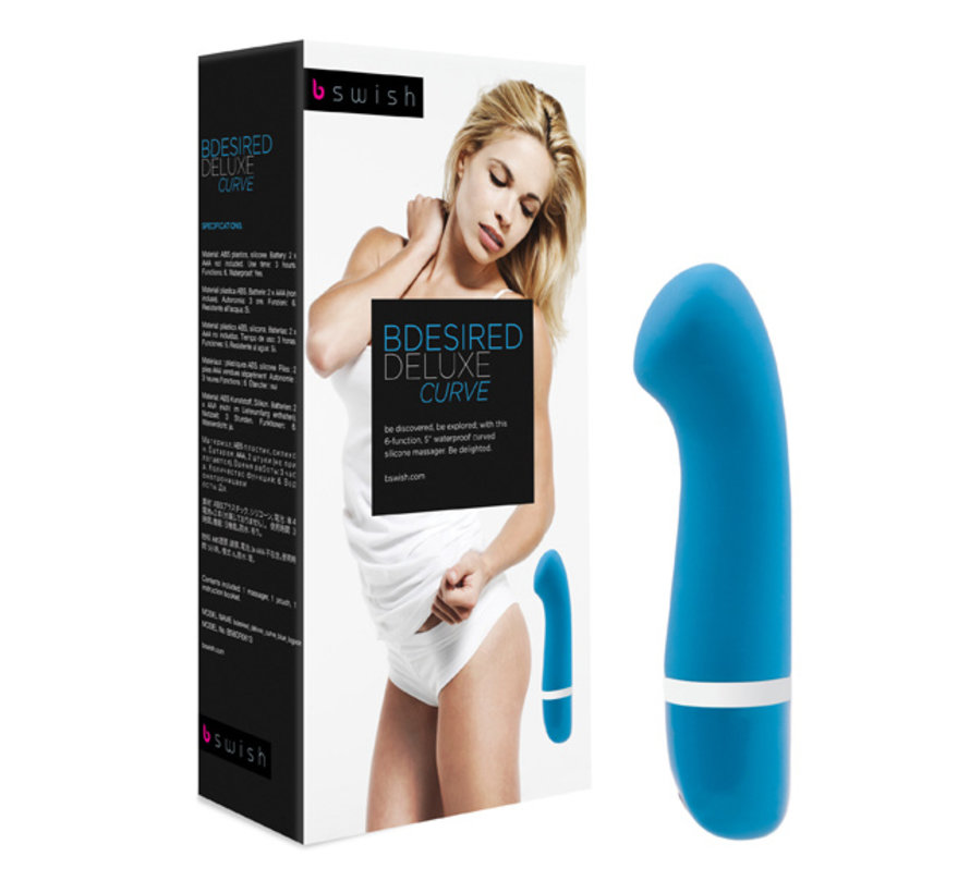 B Swish - bdesired Deluxe Curve Vibrator Blauw