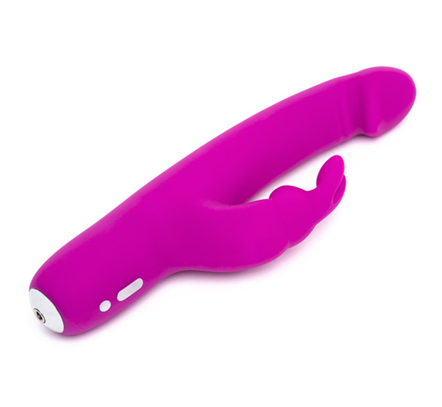 Happy Rabbit - Slimline Realistic Rabbit Vibrator Purple