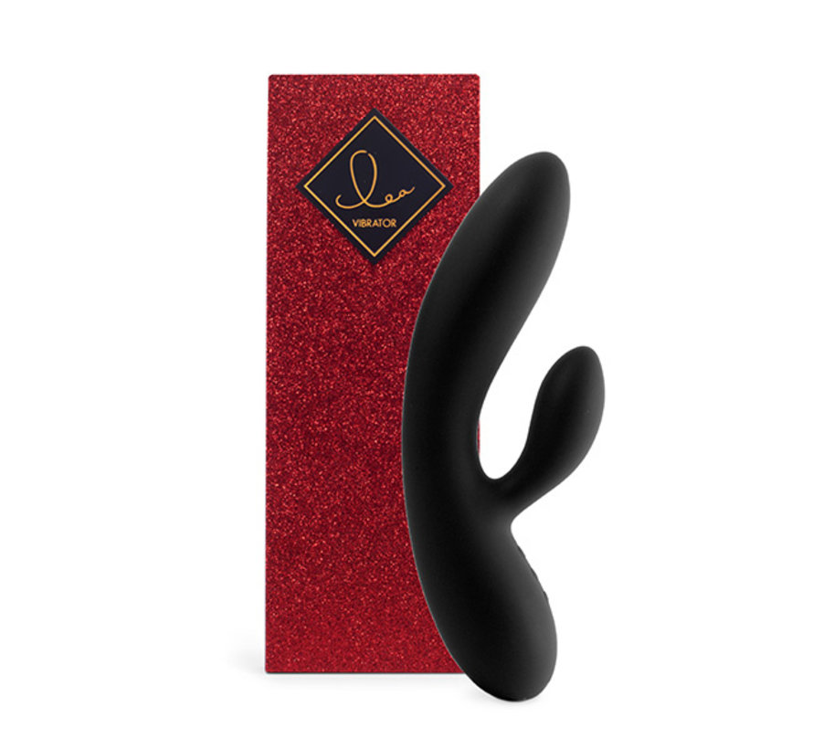 FeelzToys - Lea Rabbit Vibrator Zwart (Glitter)