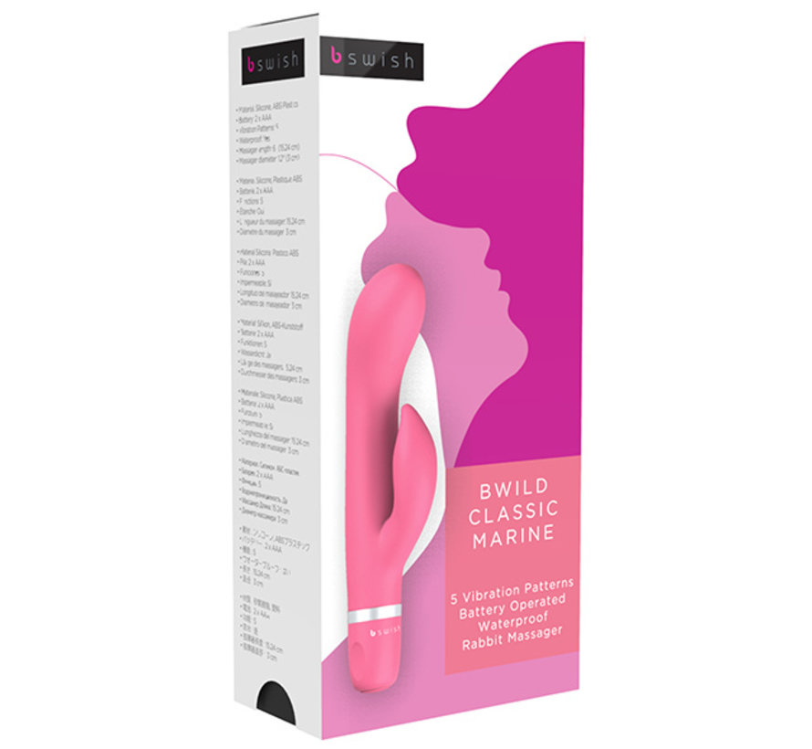 B Swish - bwild Classic Marine Rabbit Vibrator Roze