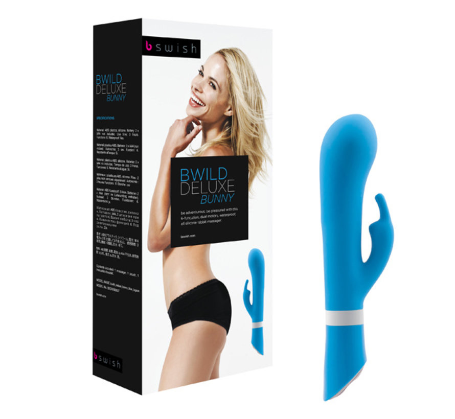 B Swish - bwild Deluxe Bunny Rabbit Vibrator Blue Lagoon