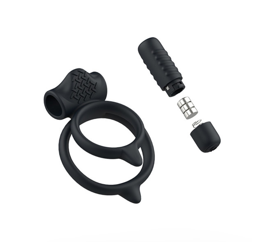 B Swish - bcharmed Basic Plus Dual Cock Ring Black