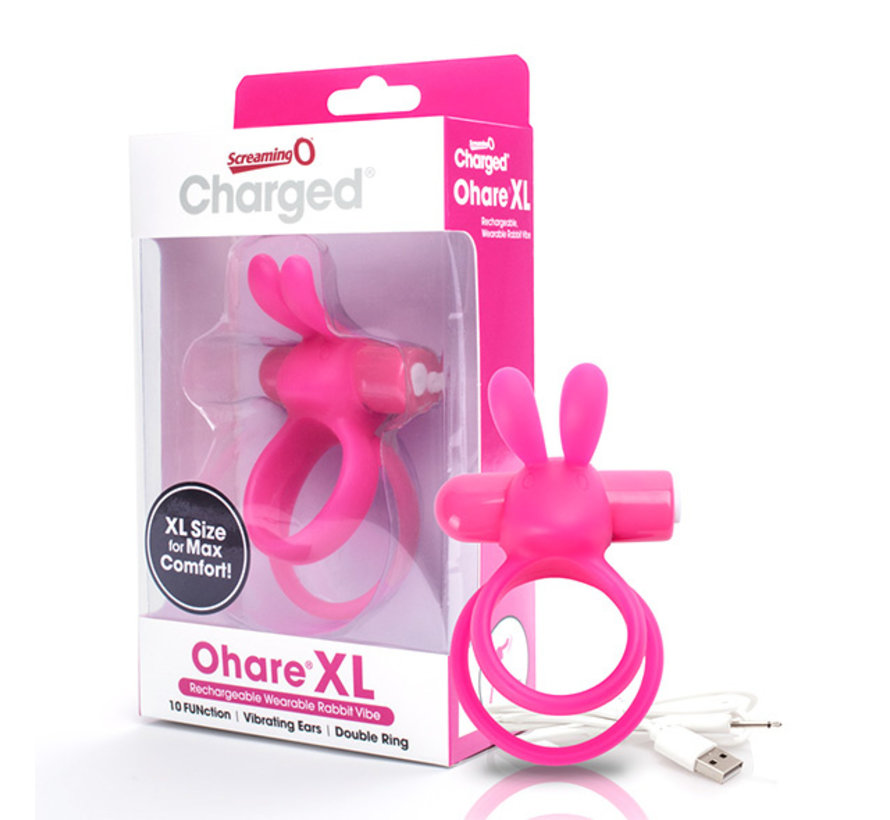 The Screaming O - Charged Ohare XL Rabbit Vibe Pink