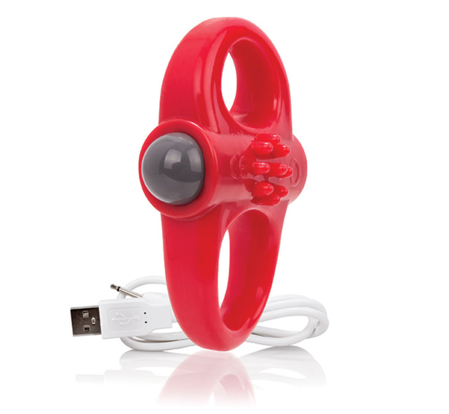 The Screaming O - Charged Yoga Vibe Ring Rood