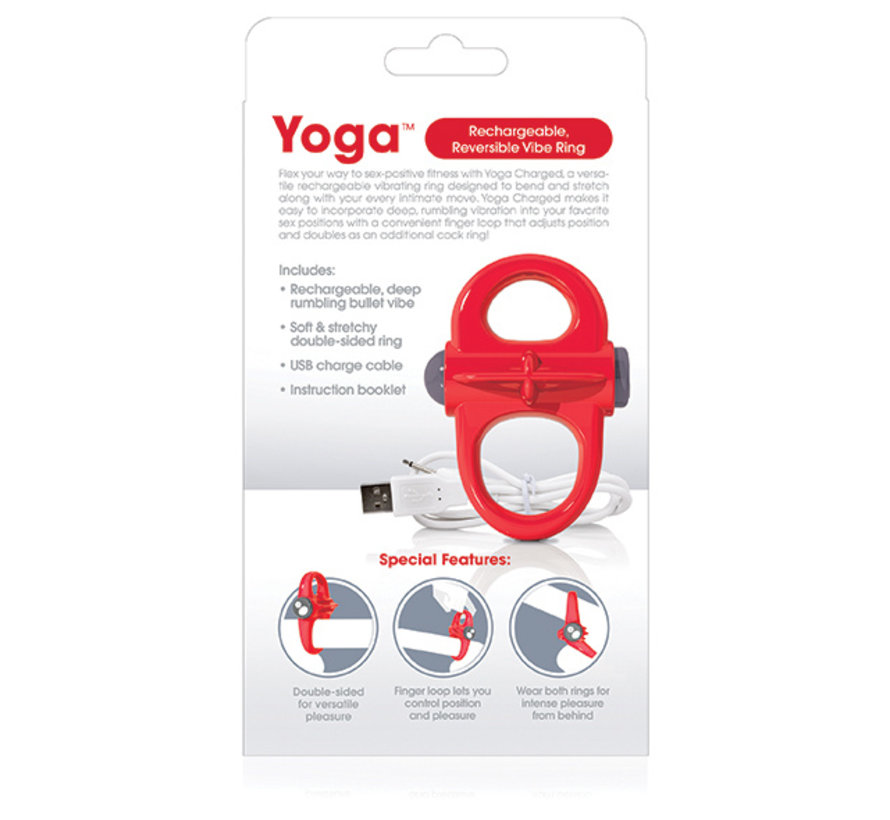 The Screaming O - Charged Yoga Vibe Ring Rood