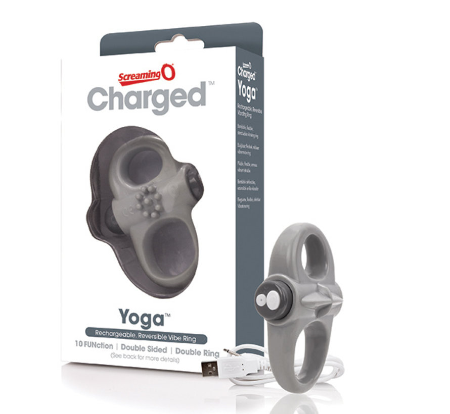 The Screaming O - Charged Yoga Vibe Ring Grijs