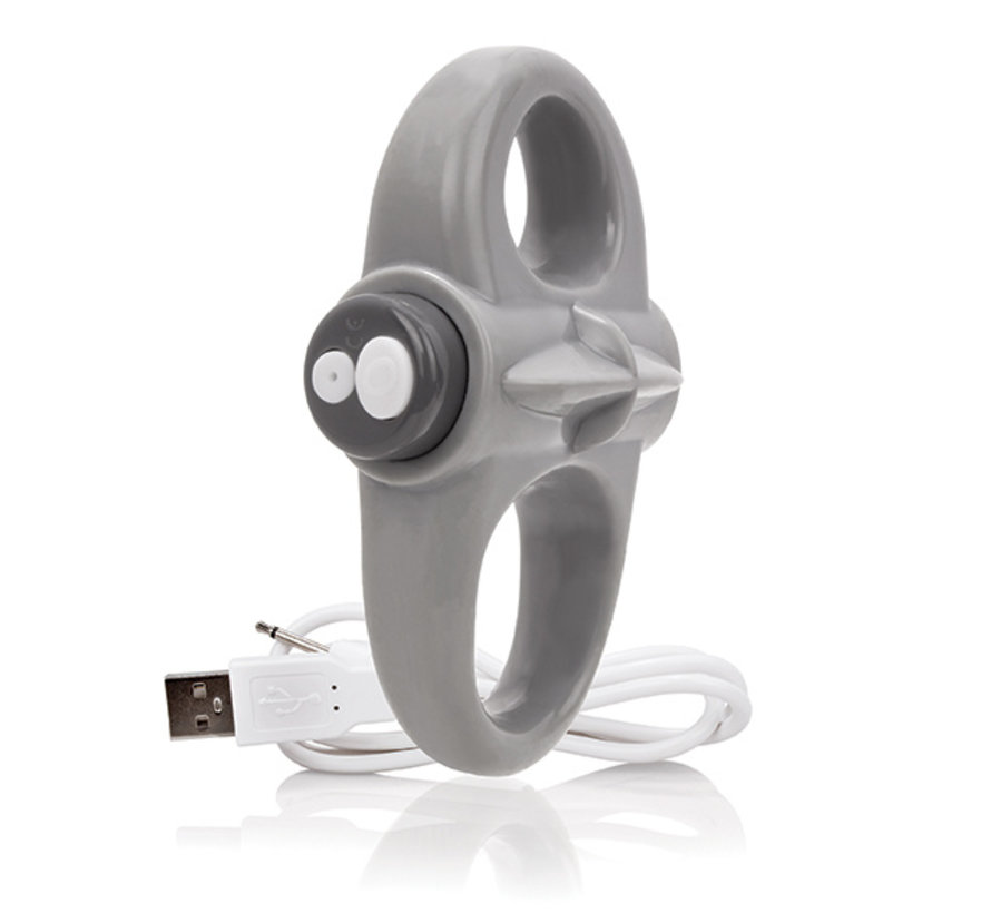 The Screaming O - Charged Yoga Vibe Ring Grijs