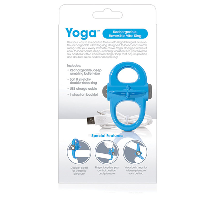 The Screaming O - Charged Yoga Vibe Ring Blauw