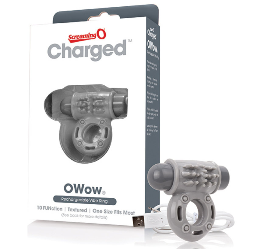 The Screaming O - Charged OWow Vibe Ring Grey