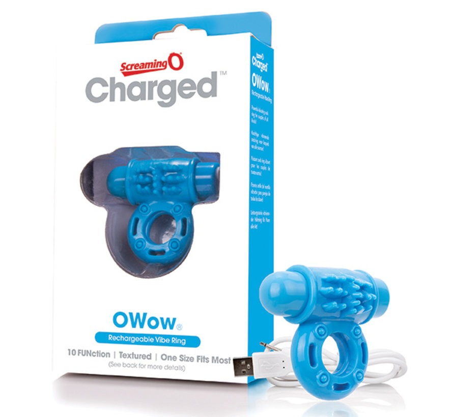 The Screaming O - Charged OWow Vibe Ring Blauw