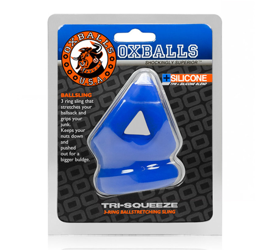 Oxballs - Tri-Squeeze Cocksling & Ballstretcher Cobalt Ice
