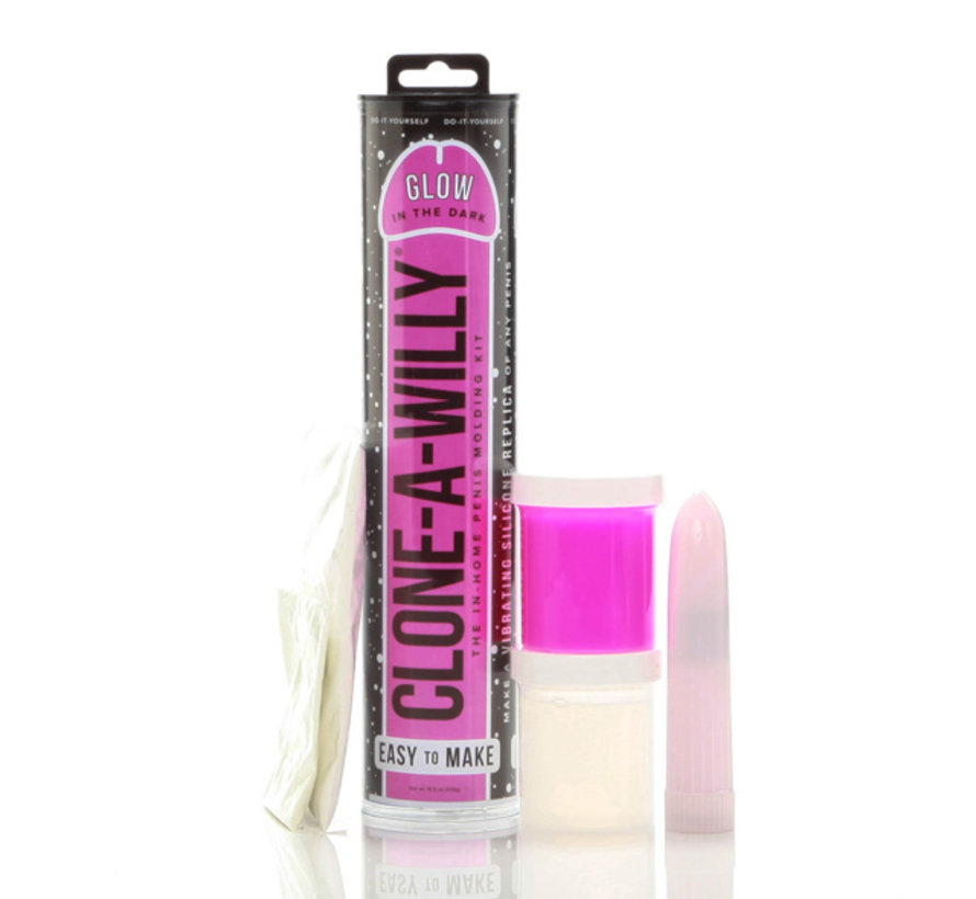 Clone-A-Willy - Kit Glow-in-the-Dark Fel Roze