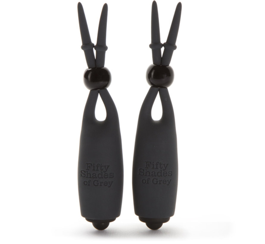 Fifty Shades of Grey - Vibrating Nipple Clamps Black