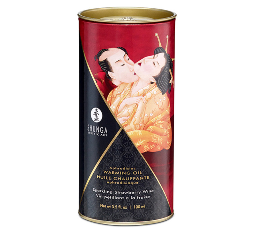 Shunga - Aphrodisiac Warming Oil Sparkling Strawberry Wine 100 ml