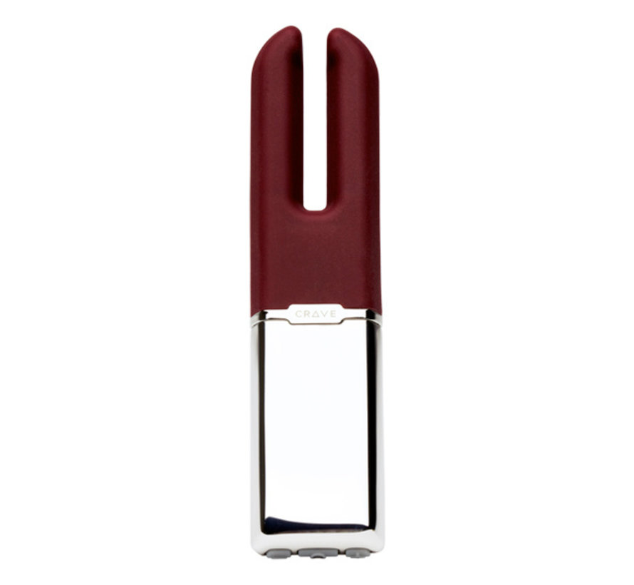 Crave - Duet Vibrator Crimson