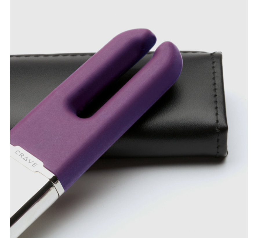 Crave - Duet Vibrator Purple