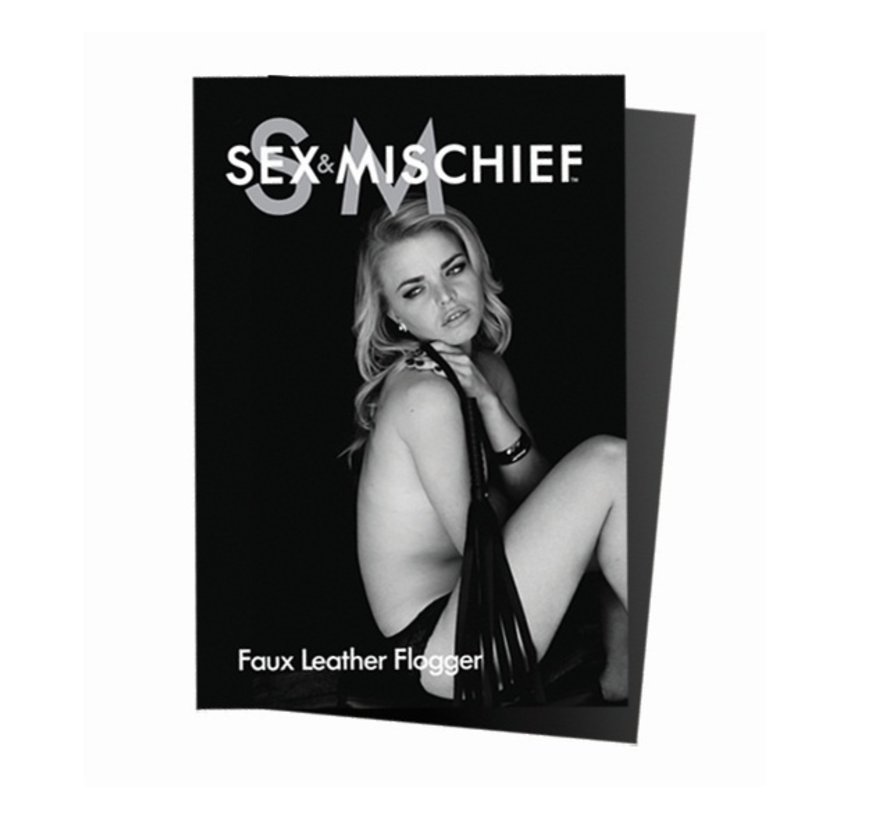 Sportsheets - Sex & Mischief Zwart Nepleren Flogger