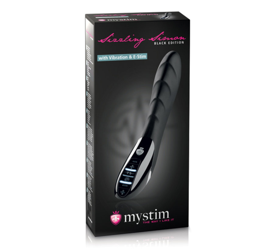 Mystim - Sizzling Simon eStim Vibrator Zwart