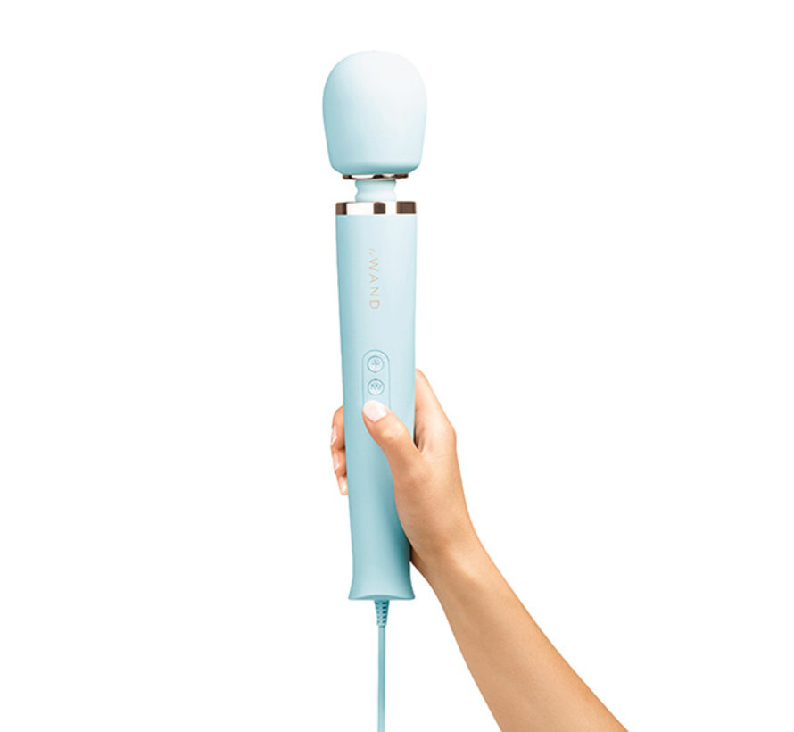 Le Wand - Krachtige Plug-In Vibrerende Massager Blauw