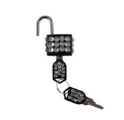 Locked in lust Crystal Padlock White