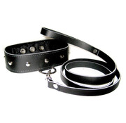 Sportsheets Sportsheets - Leather Collar & Leash Set