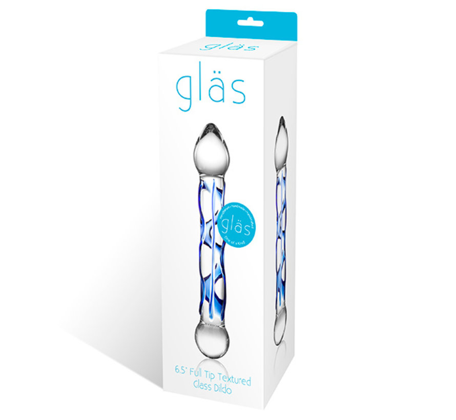 Glas - Full Tip Textured Glass Dildo