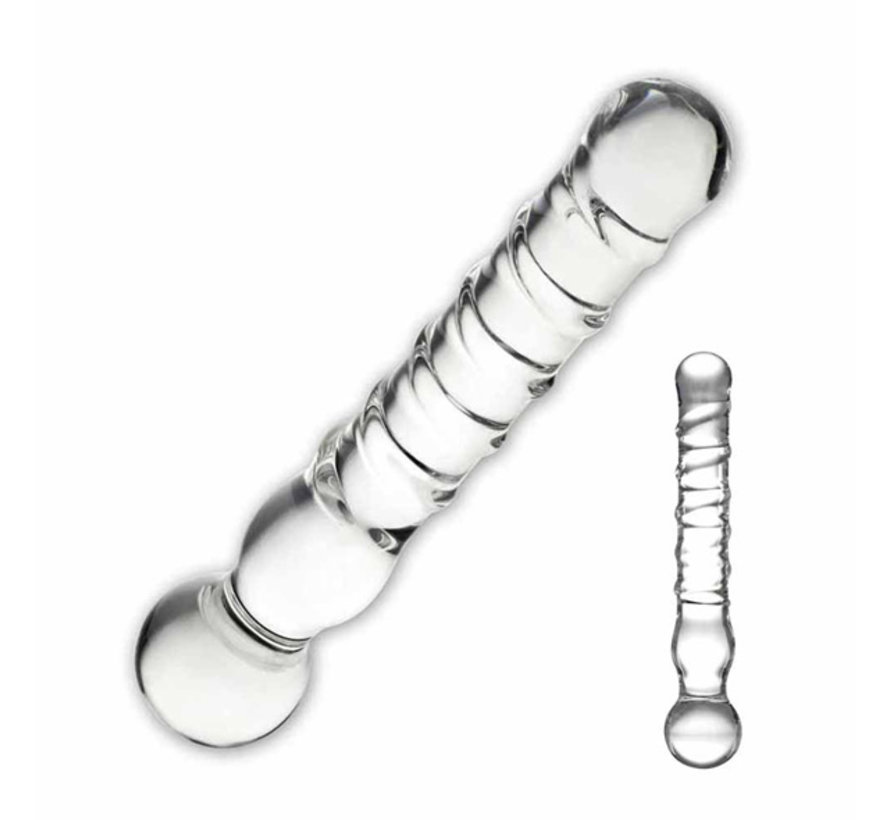 Glas - Joystick Clear Glass Dildo