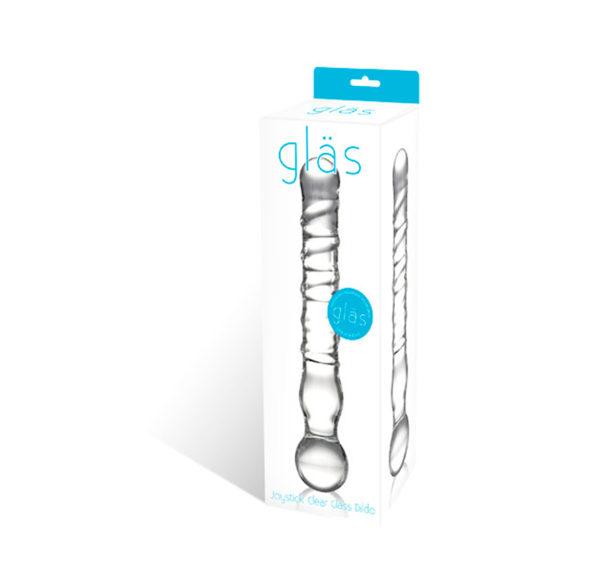 Glas - Joystick Clear Glass Dildo