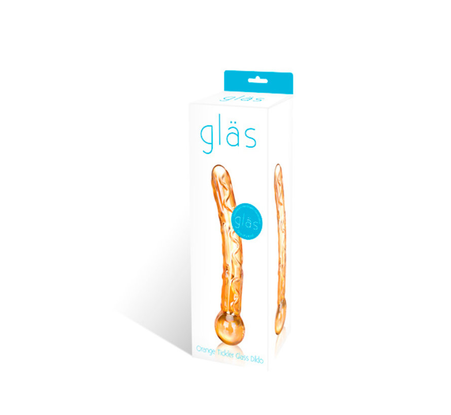 Glas - Orange Tickler Glass Dildo