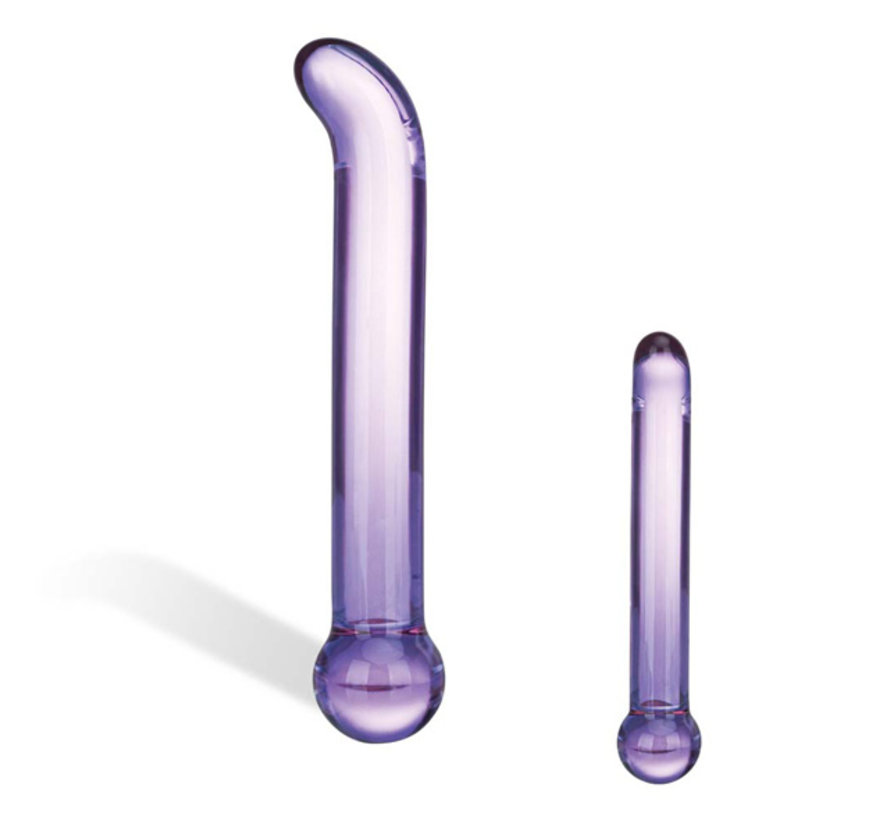 Glas - Purple Glazen G-Spot Tickler