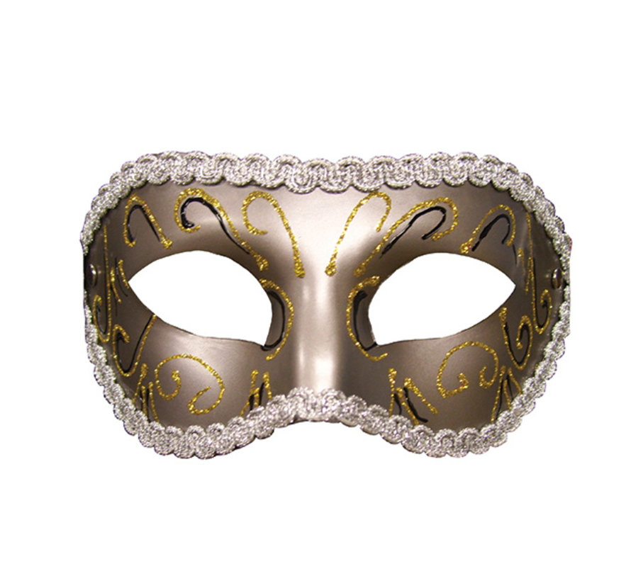 S&M - Grey Masquerade Mask