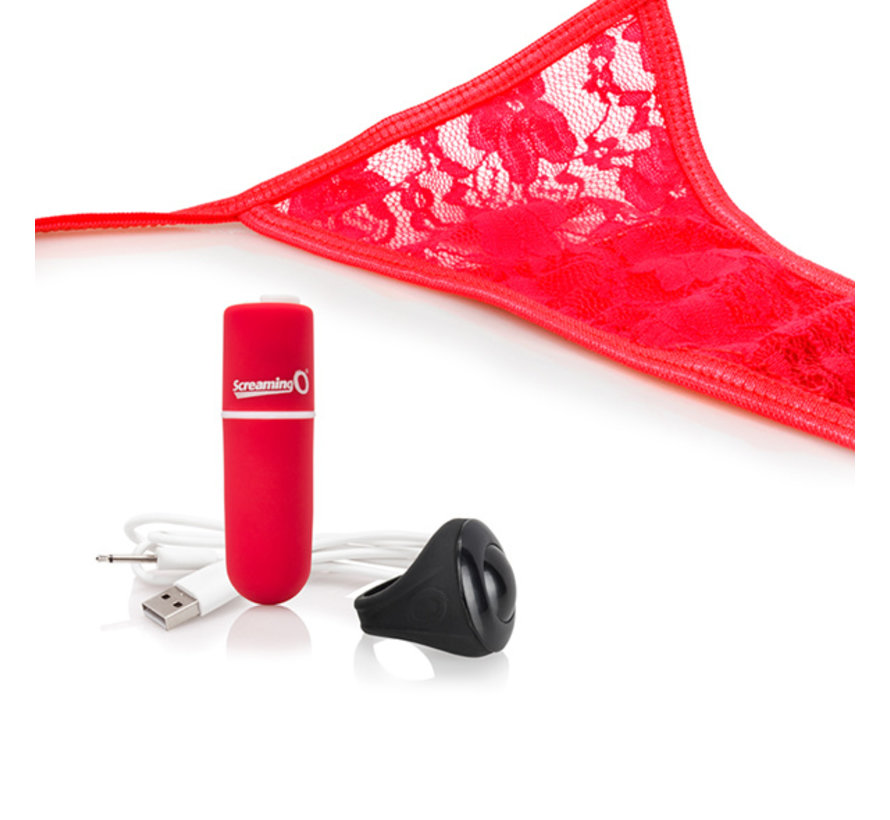 The Screaming O - Charged Remote Control Panty Vibe Rood