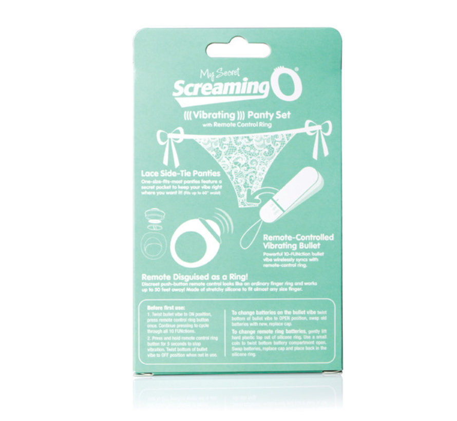 The Screaming O - Remote Control Panty Vibe White