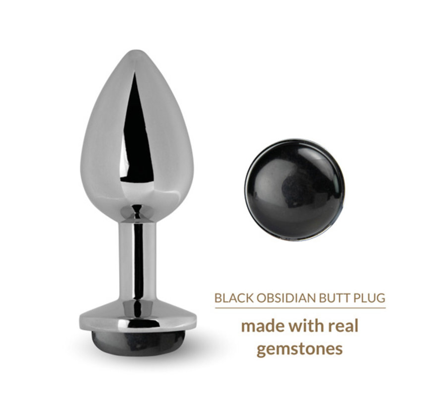 La Gemmes - Buttplug Zwarte Obsidiaan