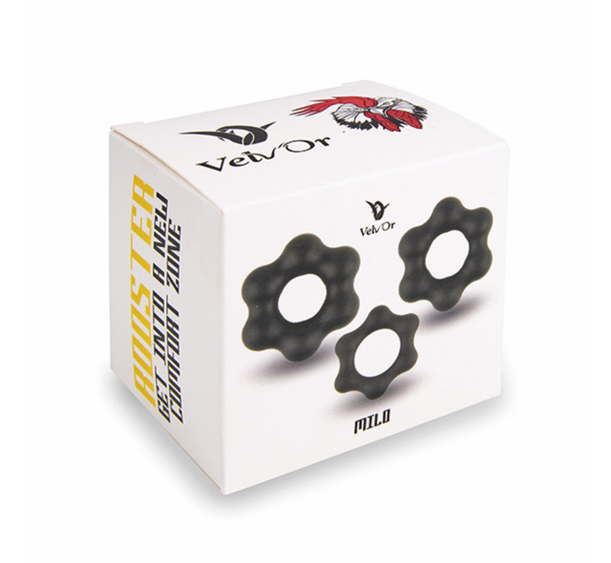 Velv'Or - Rooster Milo Pack Set of Robust Cock Rings