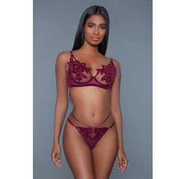Evangeline BH Set - Bordeaux
