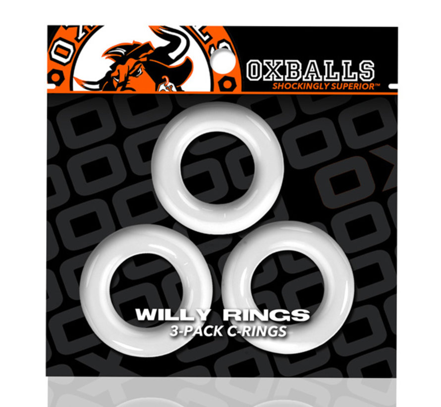 Oxballs - Willy Rings 3-pack Cockrings Wit