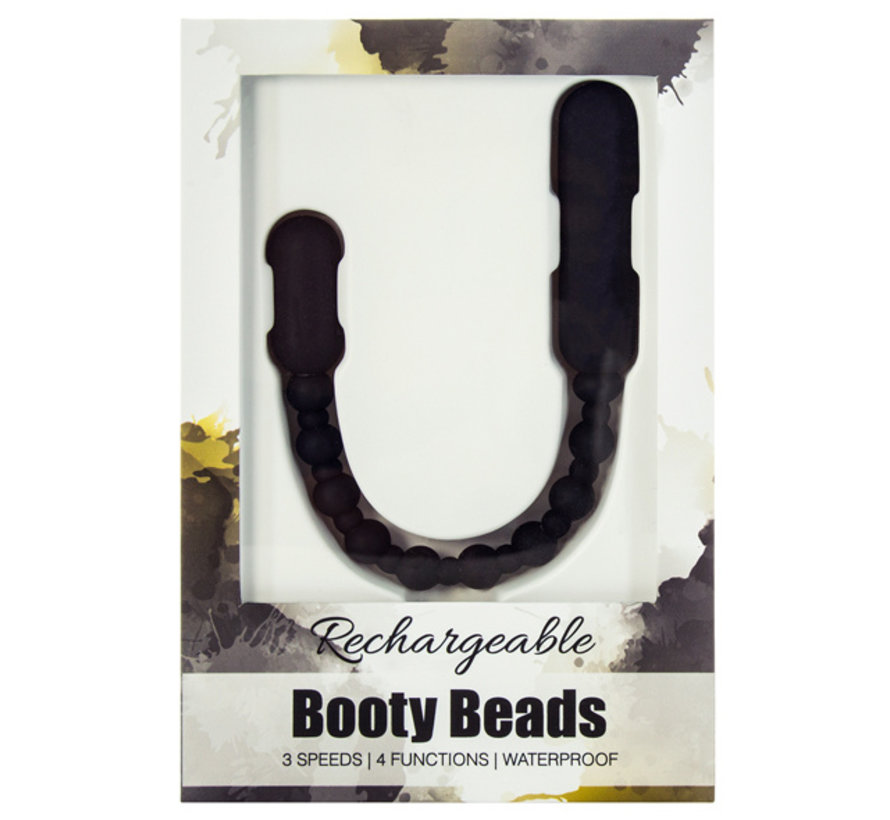 Rechargeable PowerBullet Booty Beads Zwart
