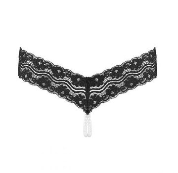 Underneath Underneath - Mira String Met Open Kruisje En Parelketting