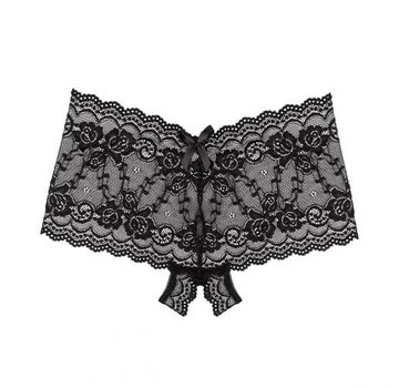 Underneath Underneath - Mila Kanten Short Met Open Kruisje