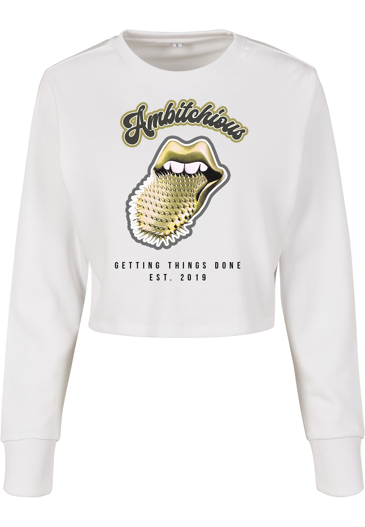 gold cropped cardigan