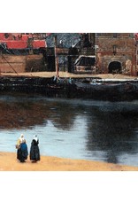 Reproductie Gezicht op Delft op Canvas