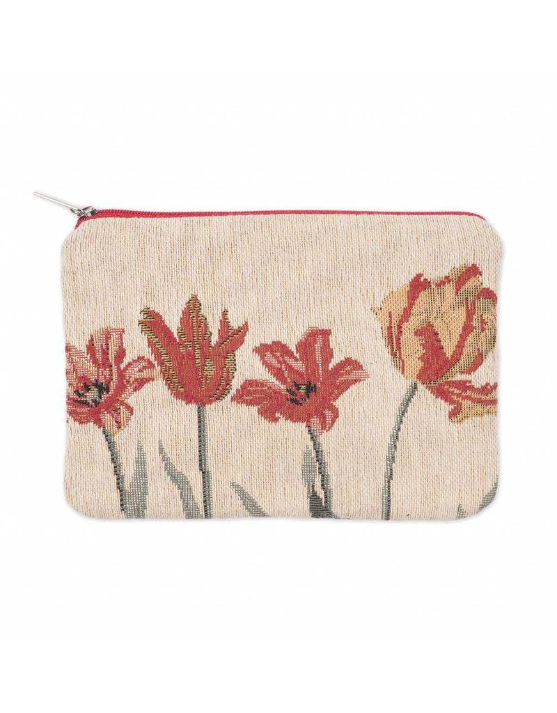 Pouch Tulips cream