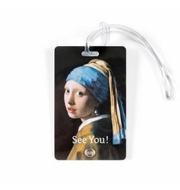 Luggage Tag Girl with a Pearl Earring