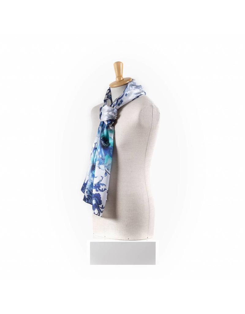 Shawl Delftsblauwe Bloemen