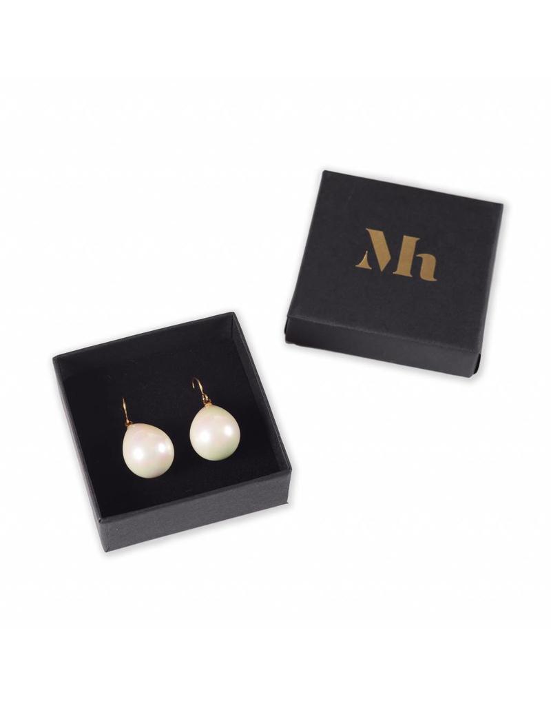 Pearl Earrings Silver colored hooks (Small)