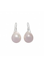 Pearl Earrings Silver colored hooks (Small)