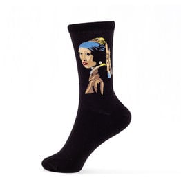 Socks Girl with a Pearl Earring with a plastic pearl