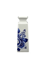 Vase square flowers Delft blue