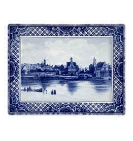 Wall-mounted platter View of Delft